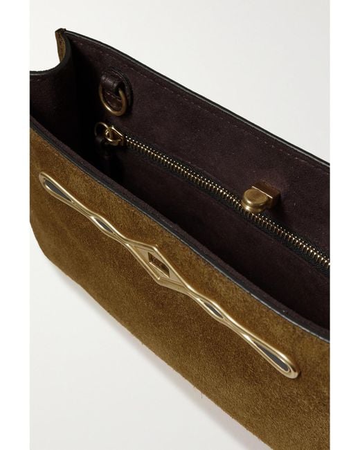Metier Natural Fernando Jorge Ease Embellished Suede Clutch