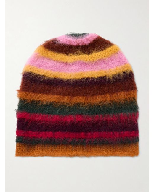 The Elder Statesman Thistle Pacific Striped Alpaca-Blend  display picture 2