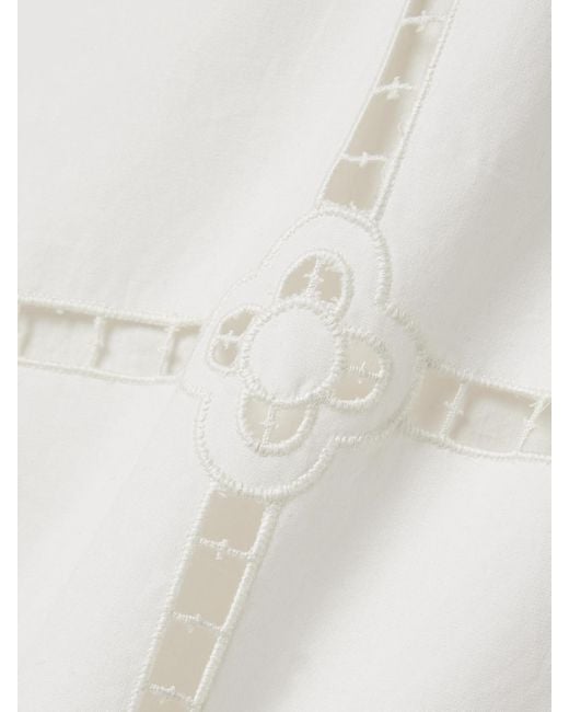 Mini-Robe En Popeline De Coton À Broderie Anglaise Parvedy Isabel Marant en coloris Natural