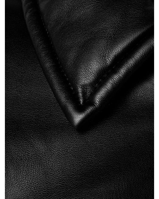 Acne Black Padded Bomber Jacket