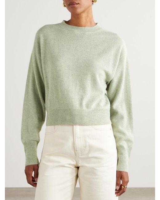 LeKasha Green Menorca Pullover Aus Meliertem Biokaschmir
