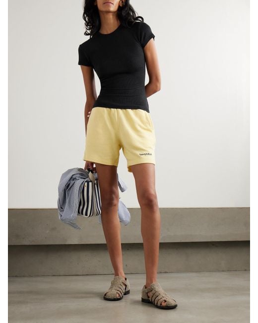 CDLP Black Ribbed Stretch Lyocell And Cotton-Blend T-Shirt