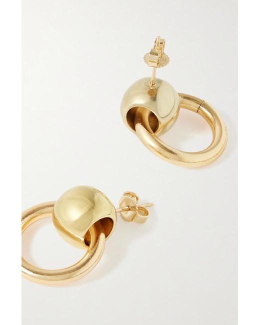 Laura Lombardi Rina Recycled Gold plated Earrings in Metallic Lyst