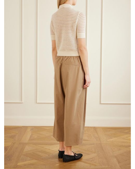 Maria McManus Natural Organic Cotton-Poplin Wide-Leg Pants