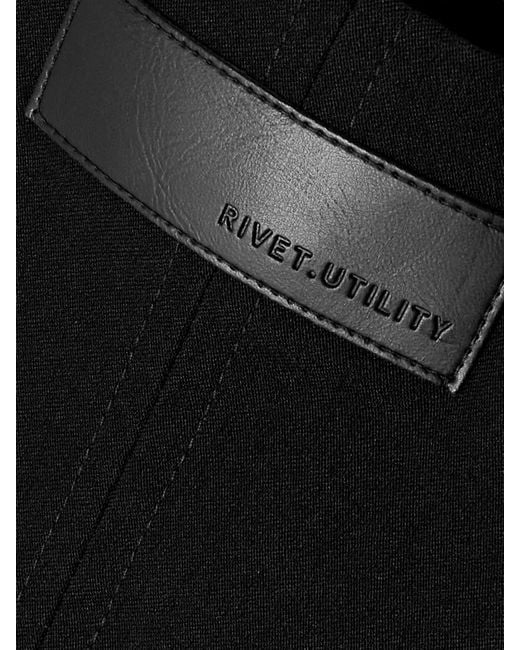 Rivet Utility Black Dynamite Strapless Stretch-Twill Jumpsuit