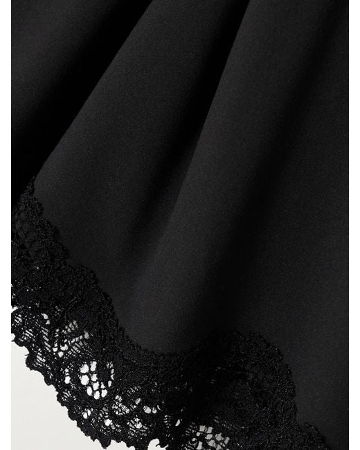 Skims Black Fits Everybody Lace Triangle Cami And Boy Short Set