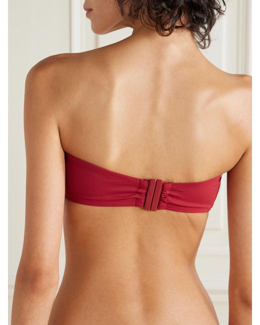 Eres Red Les Essentiels Show Bandeau Bikini Top