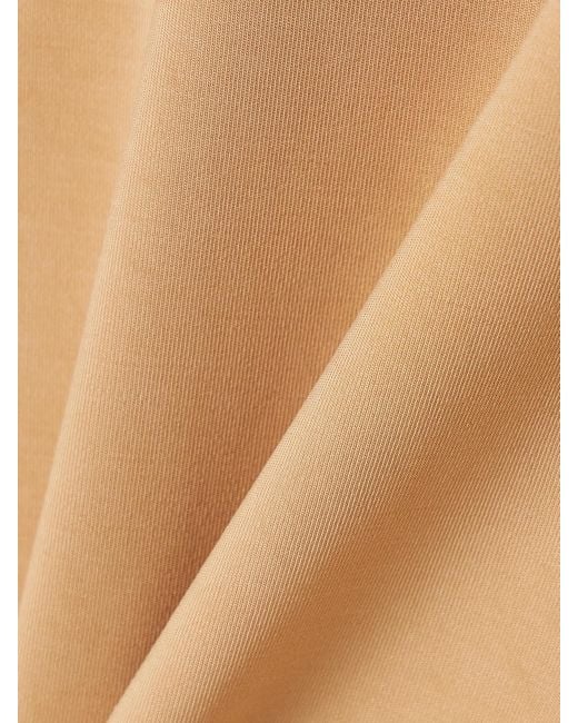 The Park White Joyce Stretch-Tencel Lyocell Turtleneck Thong Bodysuit
