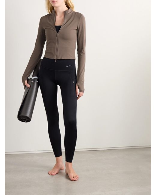 Nike Brown Zenvy Dri-Fit Infinasoft Jacket