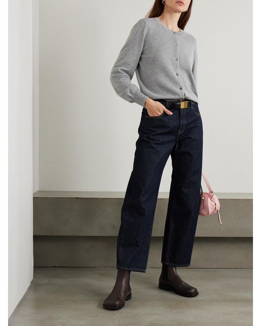 &Daughter Gray Enya Mélange Cashmere And Cotton-Blend Cardigan