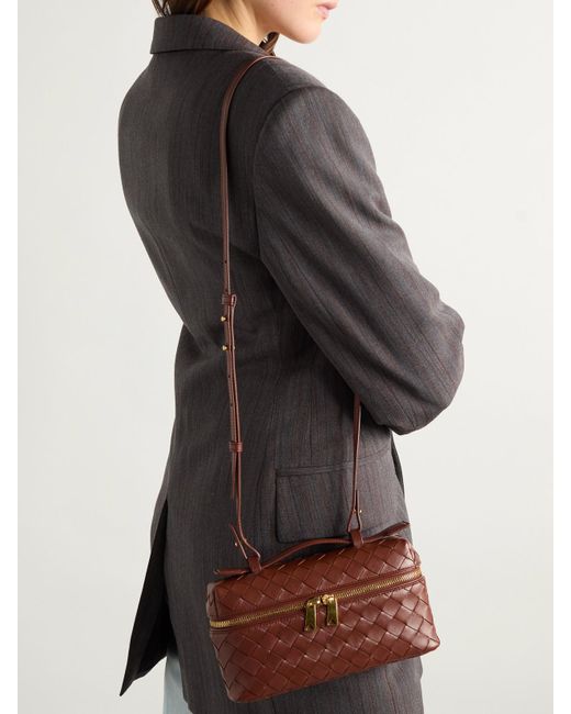 Bottega Veneta Brown Bang Bang Intrecciato Leather Tote