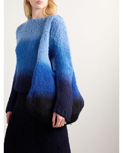 Sac Porté Épaule En Cachemire Brossé À Dégradé Ino Gabriela Hearst en coloris Blue