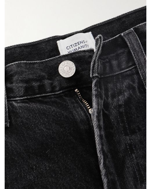 Citizens of Humanity Black Annina High-Rise Wide-Leg Jeans