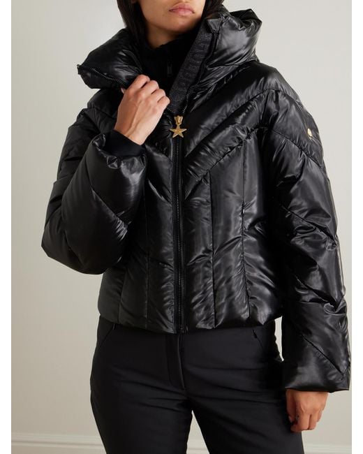 Goldbergh Black Elodie Gesteppte Skijacke Mit Kapuze