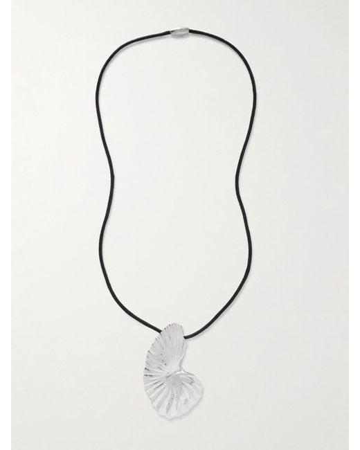 YSSO Natural The Birth Of Venus Sterling And Cord Necklace