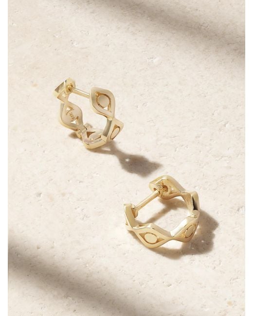 Sydney Evan Natural Evil Eye 14-Karat Earrings