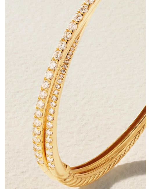 David Yurman Natural Crossover 18-Karat Diamond Bracelet