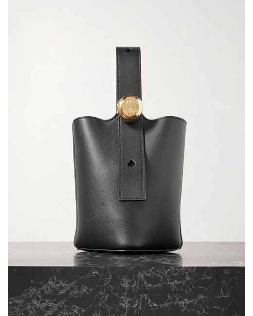 Loewe Black Pebble Mini Leather Tote