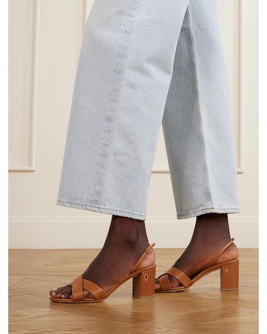 JENNIFER CHAMANDI Pink Leonardo 65 Leather Sandals
