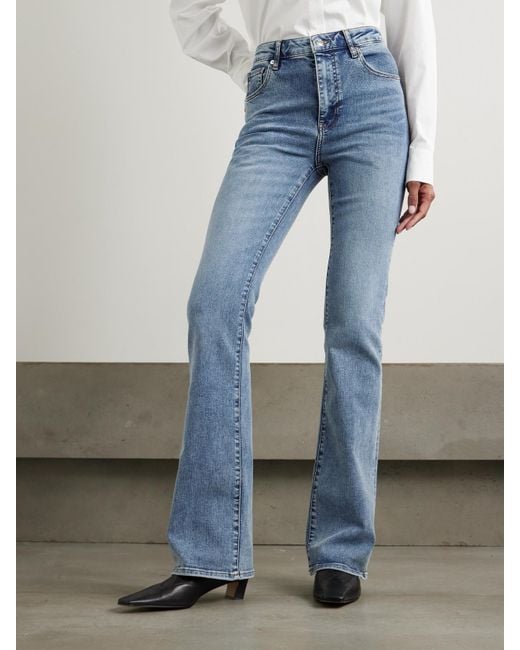 FRAME Blue The Reboot Mid-Rise Bootcut Jeans