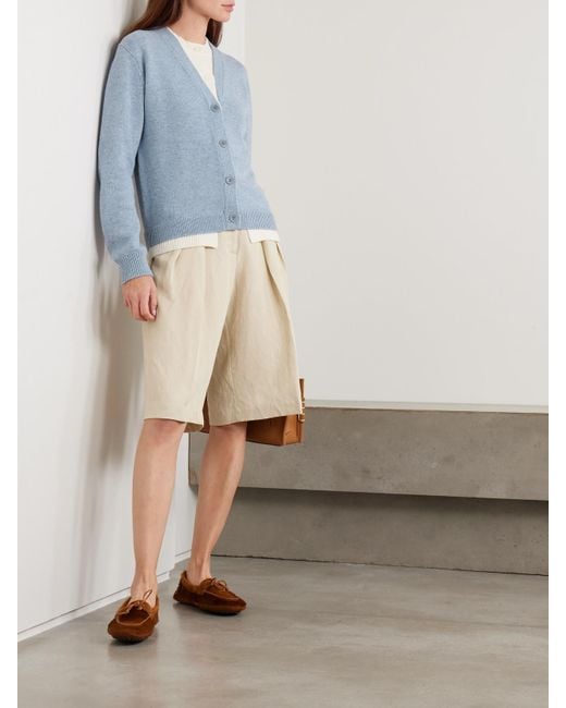 J.W. Anderson Blue Mehrlagiger Cardigan Aus Einer Woll-Kaschmirmischung