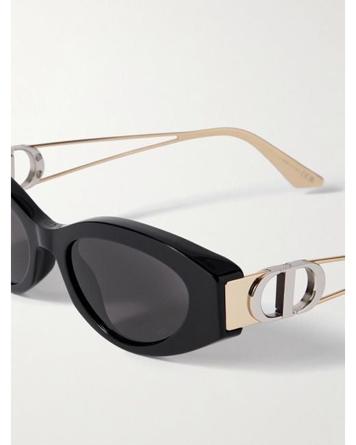 Dior Metallic 30Montaigne B6I Cat-Eye Acetate And- And-Tone Sunglasses