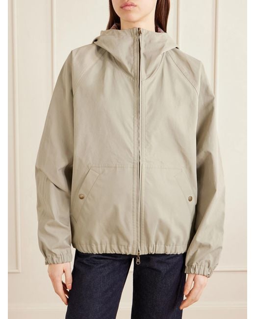 Aimé Leon Dore Natural Hooded Reversible Checked Shell Jacket