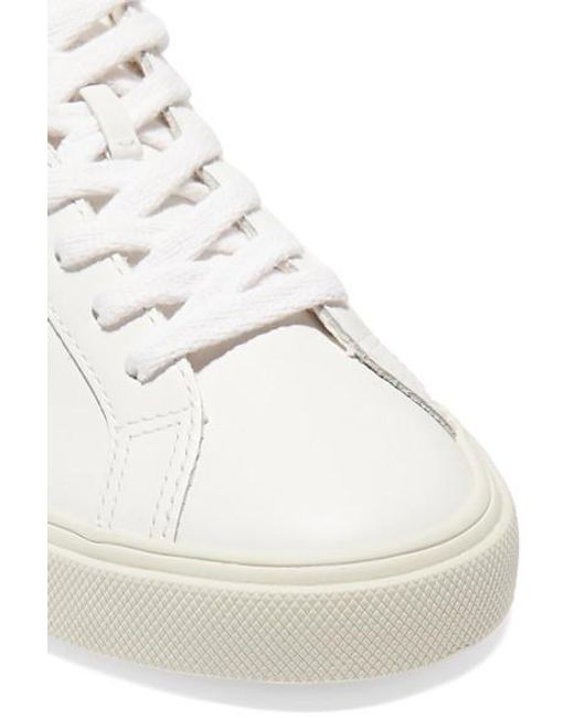 Veja Leder + Net Sustain Esplar Sneakers Aus Leder Und Veloursleder in Weiß  - Lyst