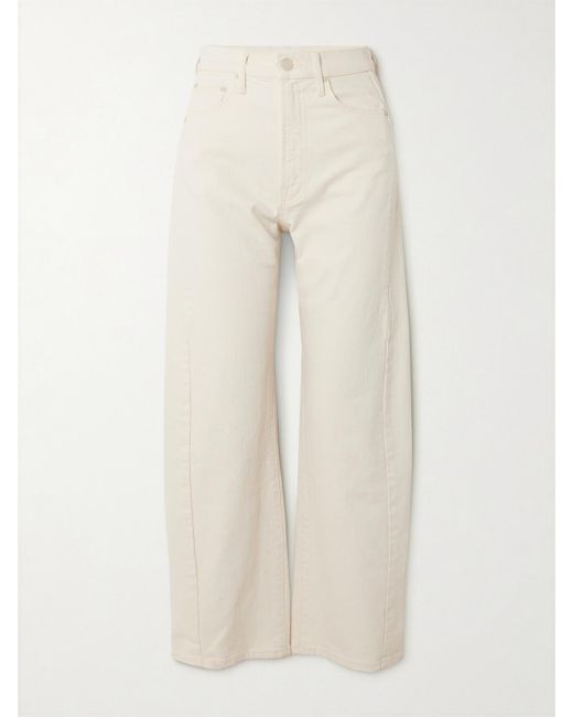 Mother Natural Net Sustain The Half Pipe Ankle High-Rise Tapered Jeans