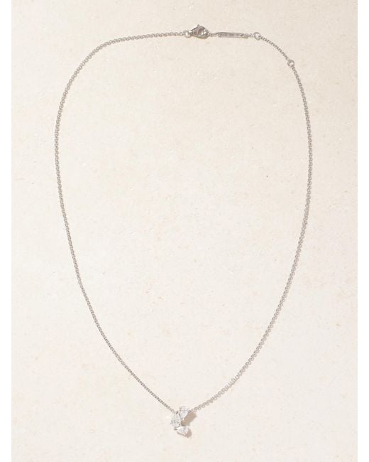 Repossi Natural Serti Sur Vide Kette Aus 18 Karat Weißgold Mit Diamanten