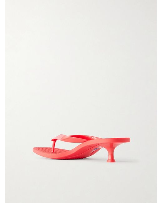 Polo Ralph Lauren Red Logo-Printed Tpu Sandals