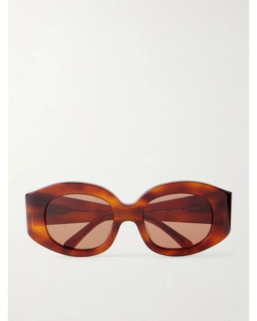 Matteau Multicolor Eclipse Round-Frame Acetate Sunglasses