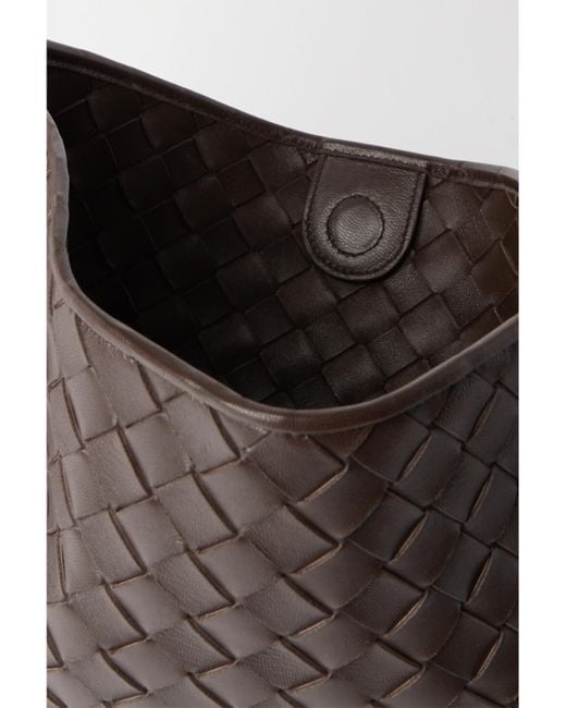 Bottega Veneta Brown Sardine Small Intrecciato Leather Tote