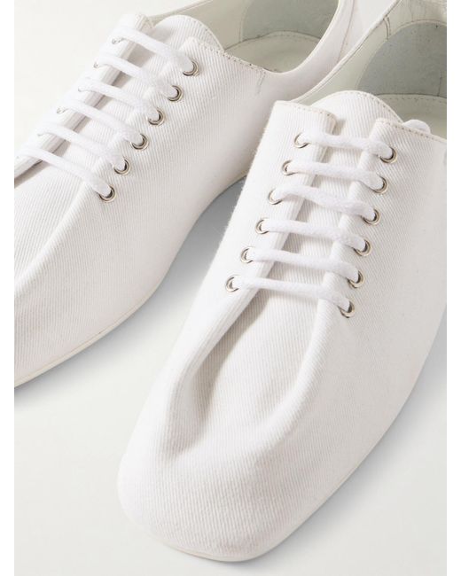 Totême Natural Recycled Cotton-Twill Sneakers