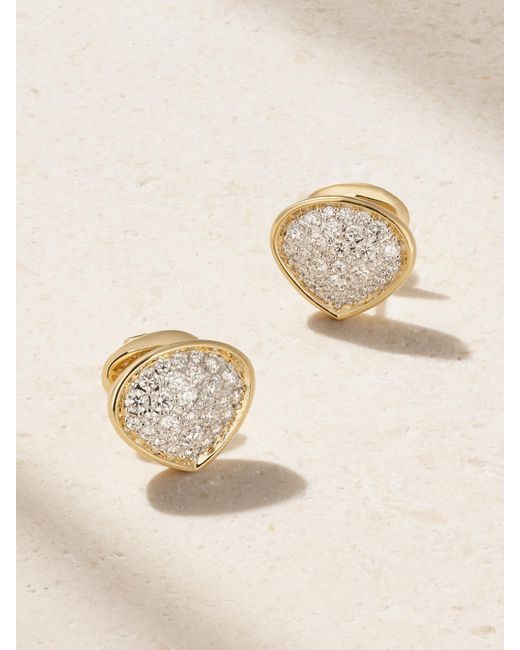 Marina B Natural Trisola 18-Karat Diamond Earrings
