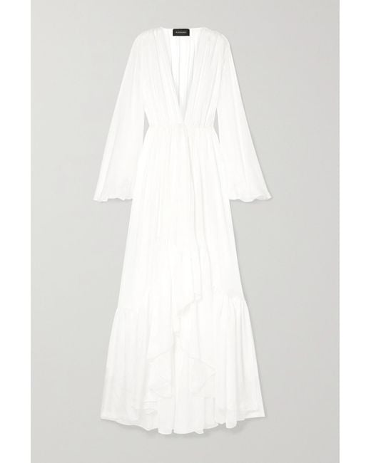 white chiffon jacket