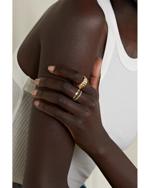 Anita Ko Metallic Large Zoe 18-Karat Ring