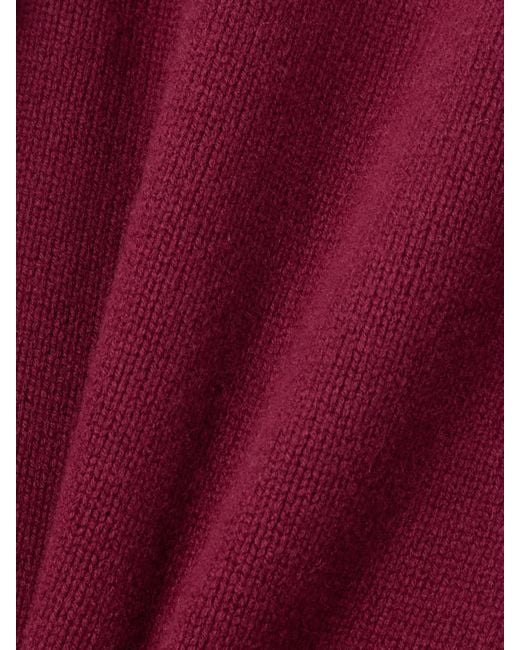 Anine Bing Red Idra Wool And Cashmere-Blend Turtleneck Sweater