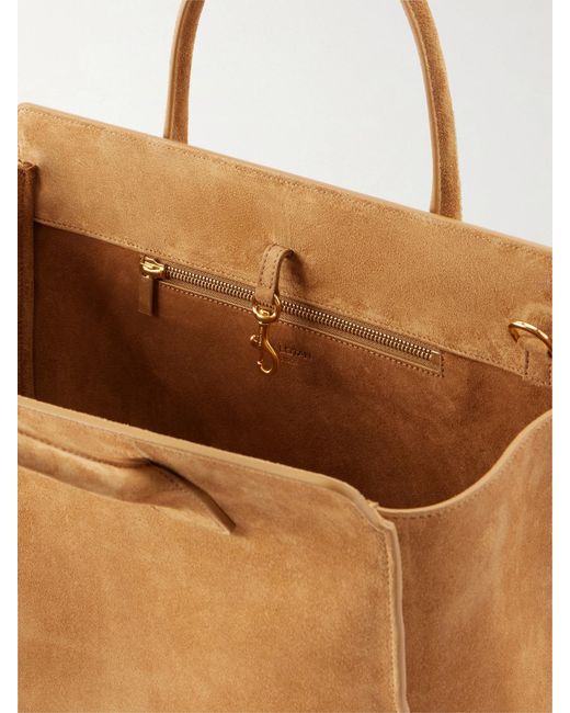 Nili Lotan Natural Bianca Suede Tote