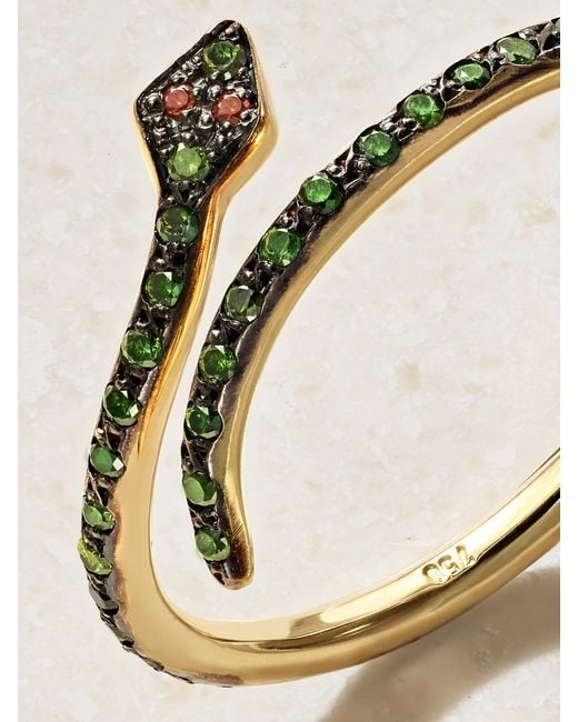 Ileana Makri Natural Small Python 18-Karat Diamond Ring