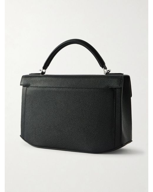 Totême  Black Clip Textured-Leather Shoulder Bag