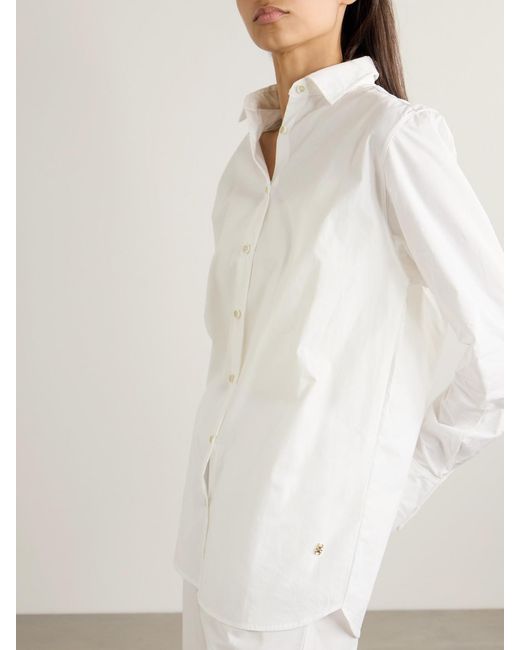 ÉTERNE White Cotton-Poplin Shirt