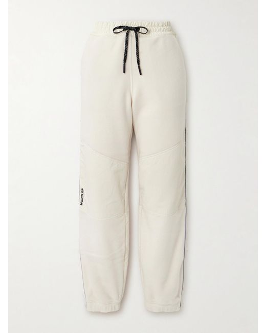 Moncler Natural Jogginghose Aus Fleece Mit Einsätzen Aus Shell