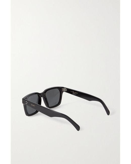 Céline Black Oversized Square-Frame Acetate Sunglasses