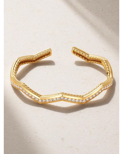 David Yurman Natural Stax Armspange Aus 18 Karat Mit Diamanten