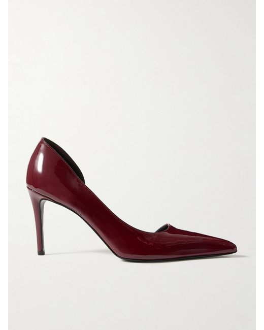 Khaite Red Jett Patent-Leather Pumps