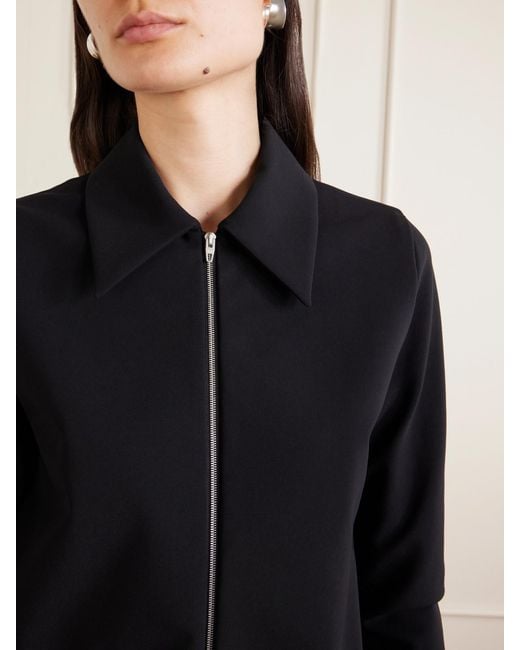 Jil Sander Black Cropped Shell Jacket