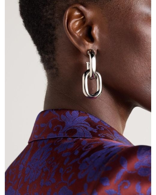 Rabanne Metallic Xl Link-Tone Earrings