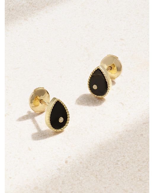 Yvonne Léon Natural Ohrringe Aus 9 Karat Mit Opalen Und Diamanten