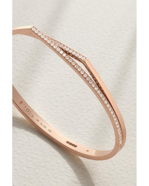 Repossi Natural Antifer 18-Karat Rose Diamond Bracelet